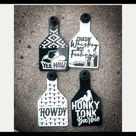 Accessories - Cattle Tag Engraved keychains